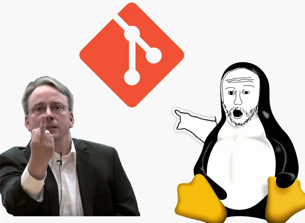 Git version control concept illustration